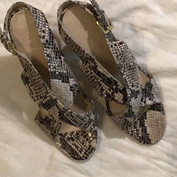 JONES NEW YORK  Snake Skin 4” Block Heels … - Picture 5 of 6